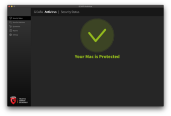 G DATA Antivirus Mac Status de segurança G DATA Antivirus Mac Status de segurança