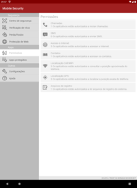 G DATA Mobile Security Android Permissões G DATA Mobile Security Android Permissões