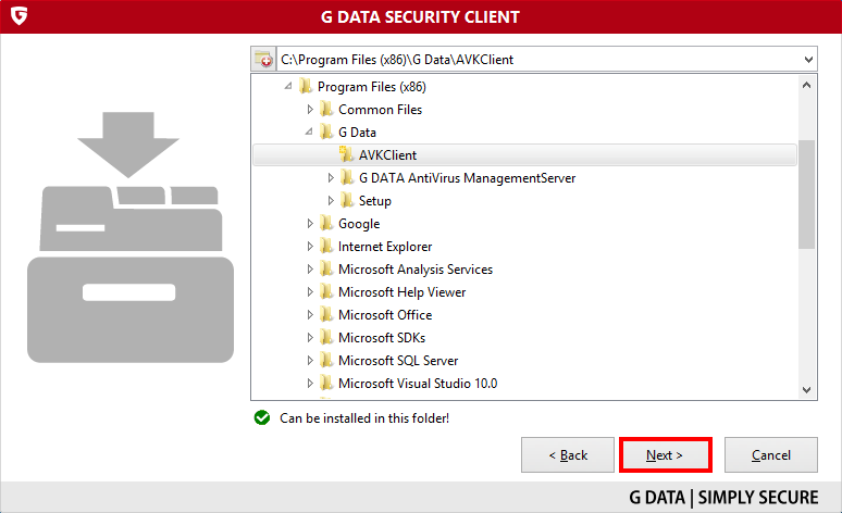 How to install the G DATA Security Client for Windows